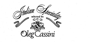 ITALIAN SPECIALITY SELECTED BY OLEG CASSINI logo