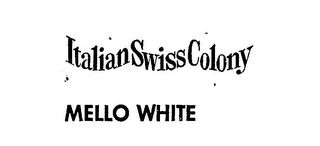ITALIAN SWISS COLONY MELLO WHITE logo