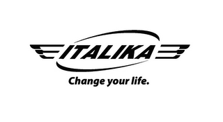 ITALIKA CHANGE YOUR LIFE. logo