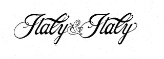 ITALY & ITALY logo