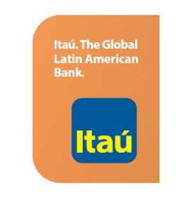ITAÚ. THE GLOBAL LATIN AMERICAN BANK. logo