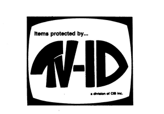 ITEMS PROTECTED BY TV-ID A DIVISION OF CIB INC. logo