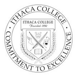 ITHACA COLLEGE COMMITMENT TO EXCELLENCE ITHACA COLLEGE FOUNDED 1892 logo