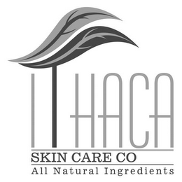 ITHACA SKIN CARE CO ALL NATURAL INGREDIENTS logo