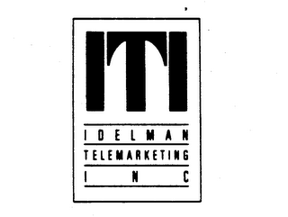 ITI IDELMAN TELEMARKETING INC logo