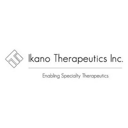 ITI IKANO THERAPEUTICS INC. ENABLING SPECIALTY THERAPEUTICS logo