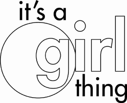 IT'S A GIRL THING logo