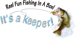 IT'S A KEEPER! REEL FUN FISHING IN A BOX! logo