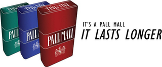 IT'S A PALL MALL IT LASTS LONGER logo