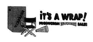 IT'S A WRAP! PRODUCTION WARDROBE SALES WARDROBE logo
