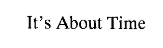IT'S ABOUT TIME logo
