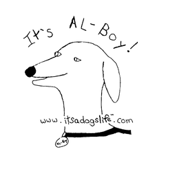 IT'S AL-BOY! WWW.ITSADOGSLIFE.COM logo