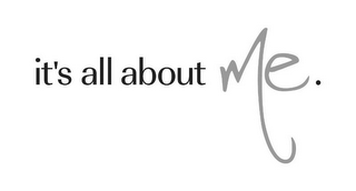 IT'S ALL ABOUT ME. logo