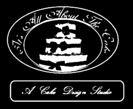 IT'S ALL ABOUT THE CAKE A CAKE DESIGN STUDIO logo