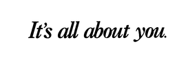 IT'S ALL ABOUT YOU. logo