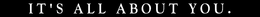 IT'S ALL ABOUT YOU. logo