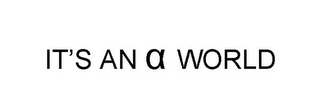 IT'S AN WORLD logo