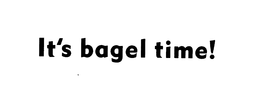 IT'S BAGEL TIME! logo