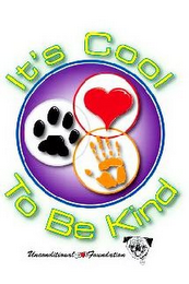IT'S COOL TO BE KIND UNCONDITIONALLOVE FOUNDATION SOPHIE logo