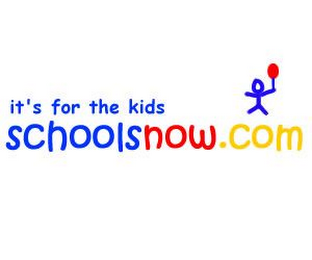 IT'S FOR THE KIDS SCHOOLSNOW.COM logo