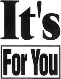 IT'S FOR YOU logo