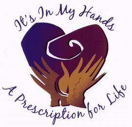 IT'S IN MY HANDS A PRESCRIPTION FOR LIFE logo