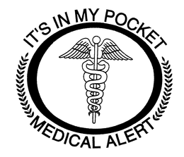 IT'S IN MY POCKET MEDICAL ALERT logo