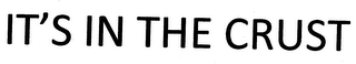 IT'S IN THE CRUST logo