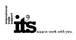 IT'S INTERNATIONAL TRADE SUPPORT NICE TO WORK WITH YOU. logo