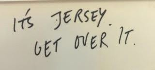 IT'S JERSEY, GET OVER IT. logo