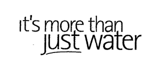 IT'S MORE THAN JUST WATER logo