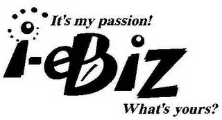 IT'S MY PASSION! I-EBIZ WHAT'S YOURS? logo