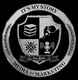 IT'S MY STORY MEDIA AND MARKETING EST. 2023 logo