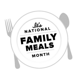 IT'S NATIONAL FAMILY MEALS MONTH logo