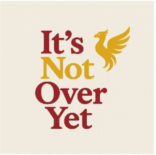 IT'S NOT OVER YET logo