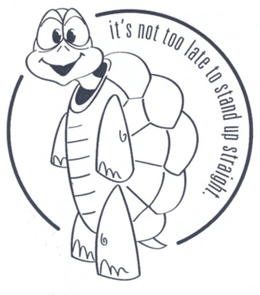 IT'S NOT TOO LATE TO STAND UP STRAIGHT. logo