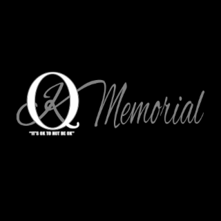 "IT'S OK TO NOT BE OK" QK MEMORIAL logo