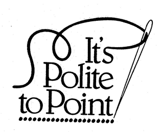 IT'S POLITE TO POINT logo