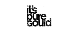 IT'S PURE GOULD logo