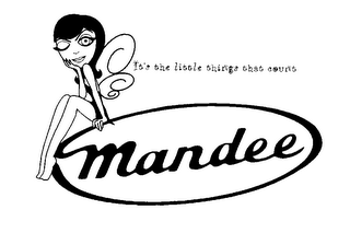 IT'S THE LITTLE THINGS THAT COUNT MANDEE logo