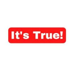 IT'S TRUE! logo