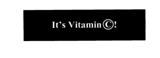 IT'S VITAMIN C! logo