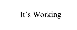 IT'S WORKING logo