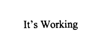 IT'S WORKING logo