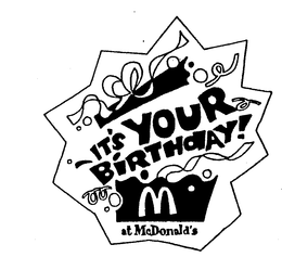 IT'S YOUR BIRTHDAY AT MCDONALD'S logo