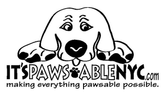 IT'SPAWS ABLENYC.COM MAKING EVERYTHING PAWSABLE POSSIBLE logo