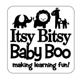 ITSY BITSY BABY BOO MAKING LEARNING FUN! logo