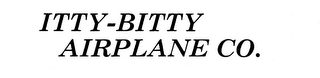 ITTY-BITTY AIRPLANE CO. logo