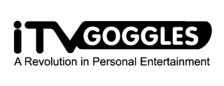 ITVGOGGLES A REVOLUTION IN PERSONAL ENTERTAINMENT logo