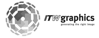ITW GRAPHICS GENERATING THE RIGHT IMAGE logo